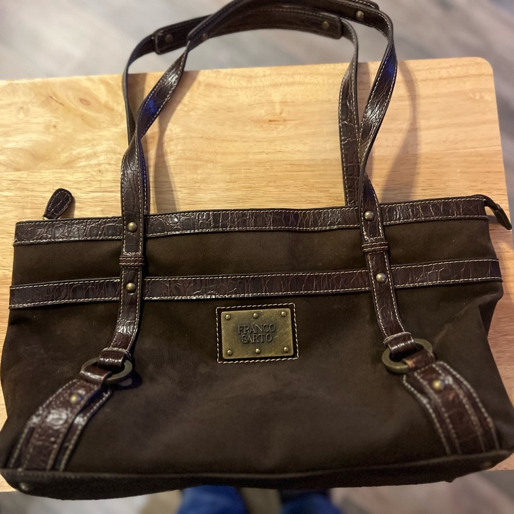 Brown Suede Franco Sarto Purse